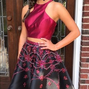 Rachel Allan size 0 Homecoming 2 piece dress